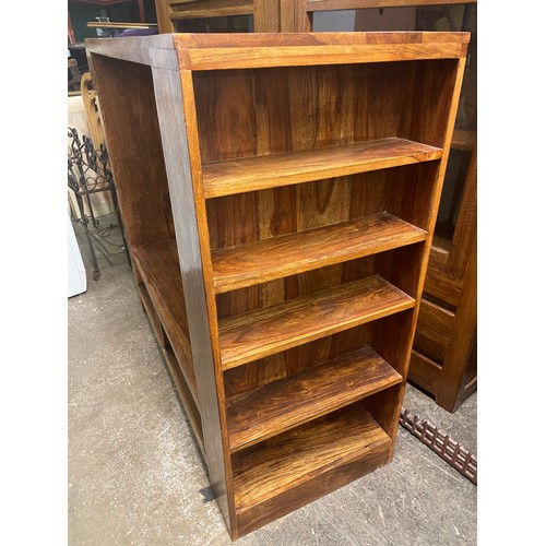 46 - MANGO WOOD MEDIA CABINET