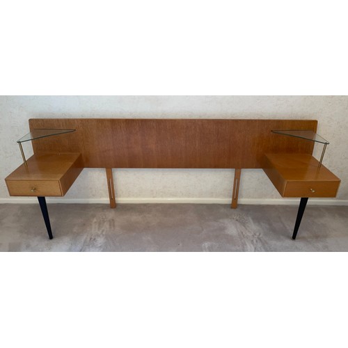 196 - MERIDEW LATE 50'S EARLY 60'S CONTINENTAL HEADBOARD