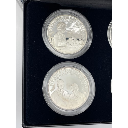 440 - ROYAL MINT UK THE QUEENS 90TH BIRTHDAY 2016 SILVER PROOF FOUR COIN SET