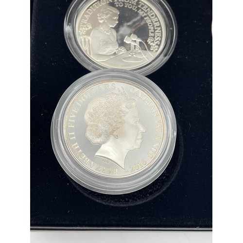 440 - ROYAL MINT UK THE QUEENS 90TH BIRTHDAY 2016 SILVER PROOF FOUR COIN SET