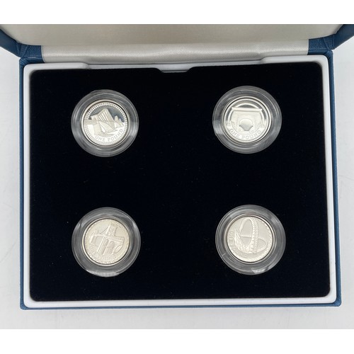 441 - ROYAL MINT 2004-2007 UK SILVER PROOF PIEDFORT £1 COIN COLLECTION