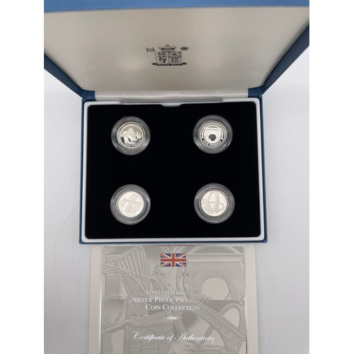 441 - ROYAL MINT 2004-2007 UK SILVER PROOF PIEDFORT £1 COIN COLLECTION