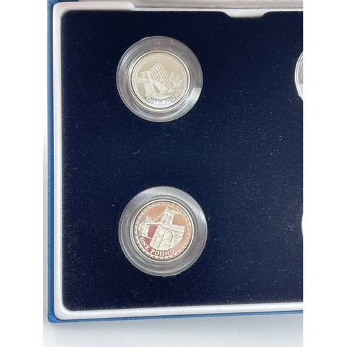 441 - ROYAL MINT 2004-2007 UK SILVER PROOF PIEDFORT £1 COIN COLLECTION