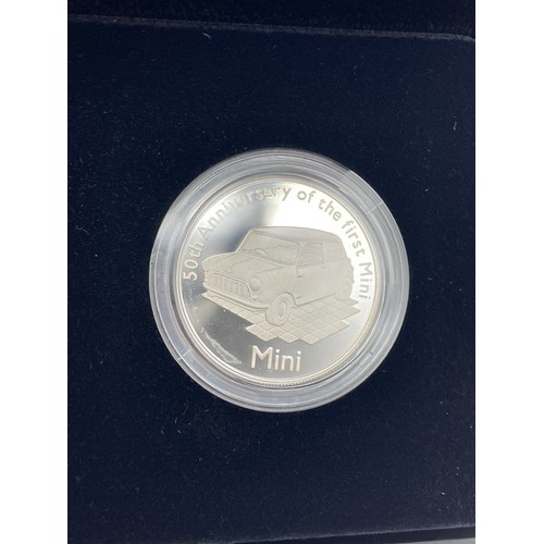 446 - ROYAL MINT 2009 50TH ANNIVERSARY OF THE MINI TWO COIN SILVER PROOF SET