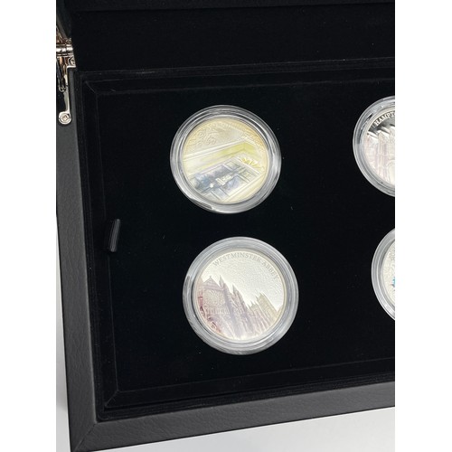 435 - ROYAL MINT PORTRAIT OF BRITAIN 2017 UK FIVE POUND PROOF SILVER COIN COLLECTION