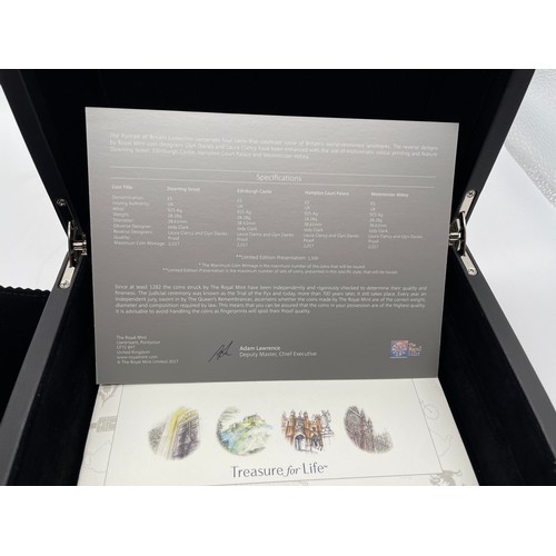 435 - ROYAL MINT PORTRAIT OF BRITAIN 2017 UK FIVE POUND PROOF SILVER COIN COLLECTION