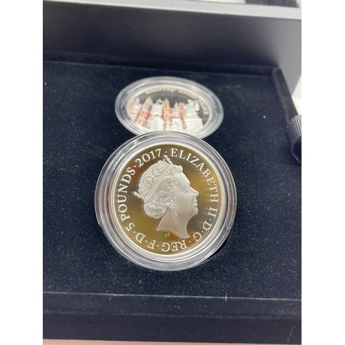 435 - ROYAL MINT PORTRAIT OF BRITAIN 2017 UK FIVE POUND PROOF SILVER COIN COLLECTION