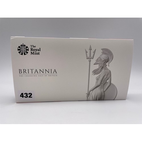 432 - ROYAL MINT UK BRITANNIA 2014 SIX COIN SILVER PROOF SET
