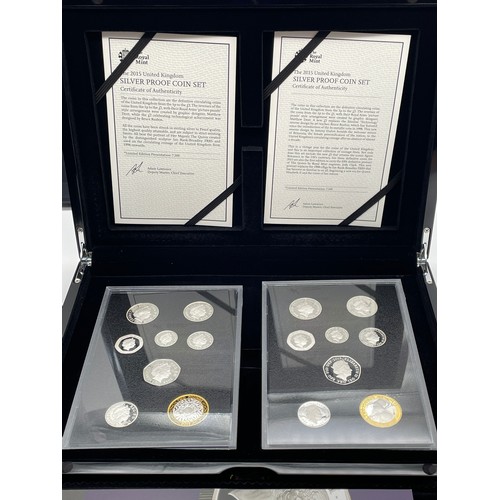 456 - ROYAL MINT 2015 UK 4TH AND 5TH DIFINITIVE COINAGE PORTRAIT SILVER COLLECTION