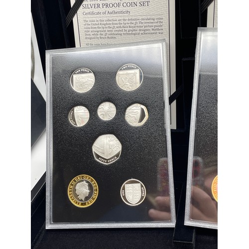 456 - ROYAL MINT 2015 UK 4TH AND 5TH DIFINITIVE COINAGE PORTRAIT SILVER COLLECTION
