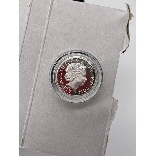 452 - ROYAL MINT ROYAL MINT 2014 SCOTLAND £1 FLORAL SILVER PROOF COIN AND NORTHERN IRELAND £1 SILVER PROOF... 