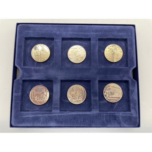 455 - 2004 UK WESTMINSTER MINT SIX GOLDEN AGE OF STEAM COIN COLLECTION