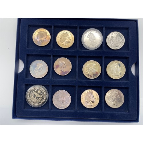453 - SET OF 12 MATCHED PROOF COMMEMORATIVE COINS