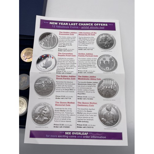 453 - SET OF 12 MATCHED PROOF COMMEMORATIVE COINS