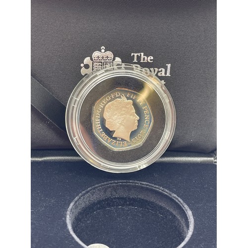 451 - ROYAL MINT 100TH ANNIVERSARY OF THE BIRTH OF BENJAMIN BRITTEN 2013 UK 50 PENCE SILVER PROOF COIN