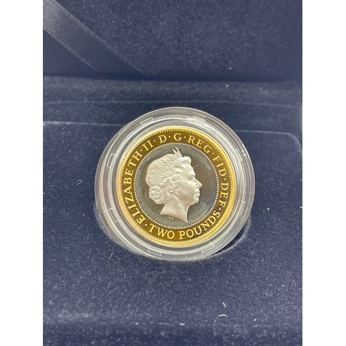 448 - ROYAL MINT 350TH ANNIVERSARY OF THE GUNINEA 2013 UK £2 SILVER PROOF PIEDFORT COIN