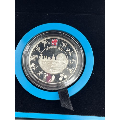 444 - ROYAL MINT UK LONDON 2012 OLYMPIC £5 SILVER PROOF COIN