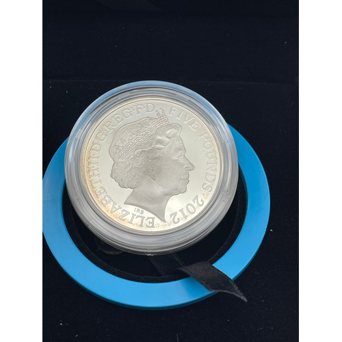 444 - ROYAL MINT UK LONDON 2012 OLYMPIC £5 SILVER PROOF COIN