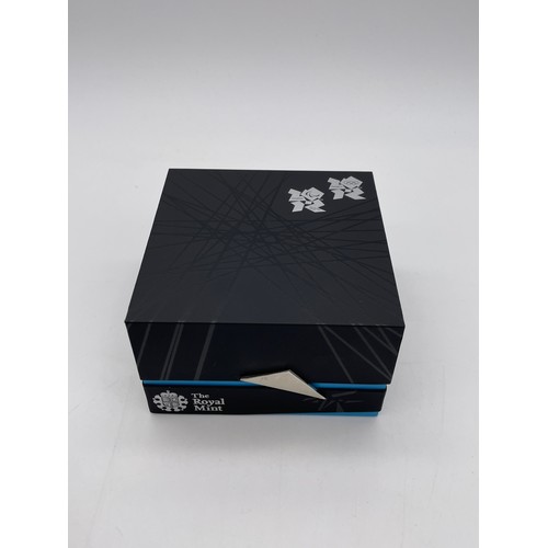 444 - ROYAL MINT UK LONDON 2012 OLYMPIC £5 SILVER PROOF COIN