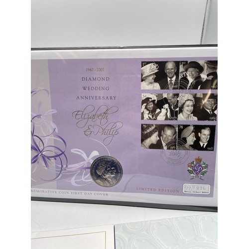 430 - QUEEN ELIZABETH II 60 YEAR CORONATION STAMP COIN COVER, 2003 CORONATION ANNIVERSARY CROWN, 2006 QUEE... 