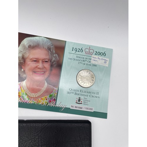 430 - QUEEN ELIZABETH II 60 YEAR CORONATION STAMP COIN COVER, 2003 CORONATION ANNIVERSARY CROWN, 2006 QUEE... 