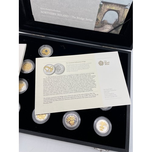 425 - ROYAL MINT 25TH ANNIVERSARY SILVER PROOF UK £1 COIN SET