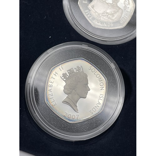 429 - BOXED DIAMOND WEDDING ANNIVERSARY SILVER PROOF 18 CROWN COLLECTION