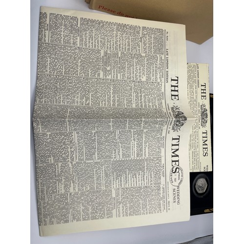429 - BOXED DIAMOND WEDDING ANNIVERSARY SILVER PROOF 18 CROWN COLLECTION