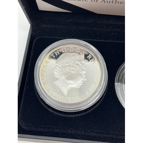 407 - ROYAL MINT 2011 UK BRITANNIA SILVER PROOF FOUR COIN SET