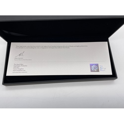 407 - ROYAL MINT 2011 UK BRITANNIA SILVER PROOF FOUR COIN SET