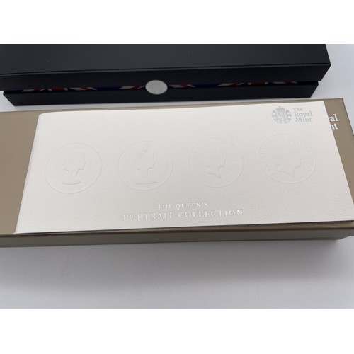 400 - BOXED THE QUEENS CORONATION 60TH ANNIVERSARY 1953 TO 2013 FOUR COIN SILVER PROOF SET