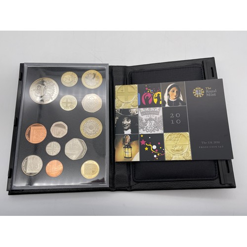 413 - ROYAL MINT UK 2010 PROOF COIN SET DELUXE