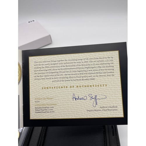 413 - ROYAL MINT UK 2010 PROOF COIN SET DELUXE