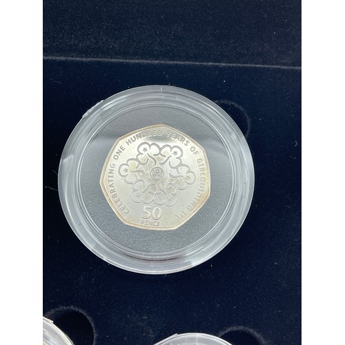 404 - ROYAL MINT 2010 UK SILVER PIEDFORT COMMEMORATIVE COIN SET