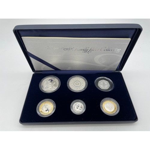 412 - ROYAL MINT UK 2007 FAMILY SILVER SIX COIN COLLECTION