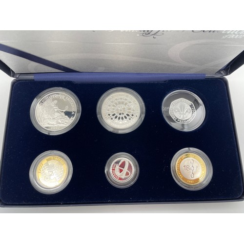 412 - ROYAL MINT UK 2007 FAMILY SILVER SIX COIN COLLECTION