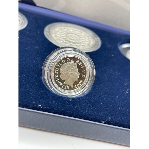 412 - ROYAL MINT UK 2007 FAMILY SILVER SIX COIN COLLECTION