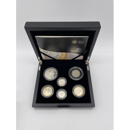 402 - ROYAL MINT 2011 SILVER PROOF PIEDFORT COIN SET