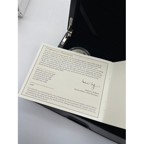 402 - ROYAL MINT 2011 SILVER PROOF PIEDFORT COIN SET