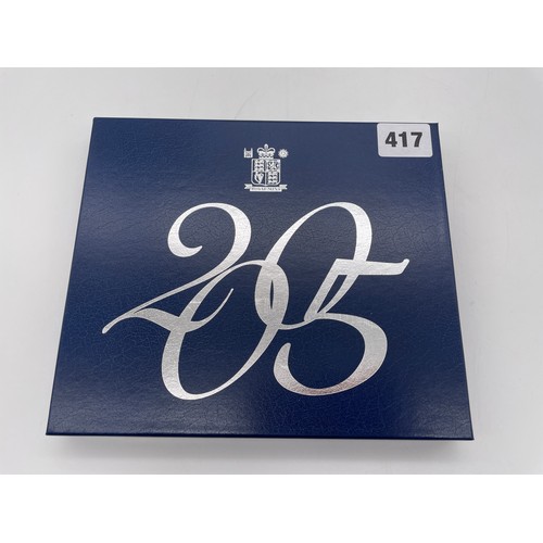 417 - ROYAL MINT 2005 NELSON UK PROOF COIN SET