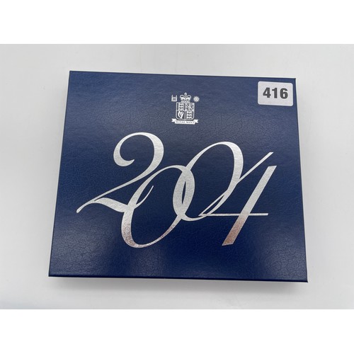 416 - ROYAL MINT UK 2004 STANDARD PROOF COIN COLLECTION