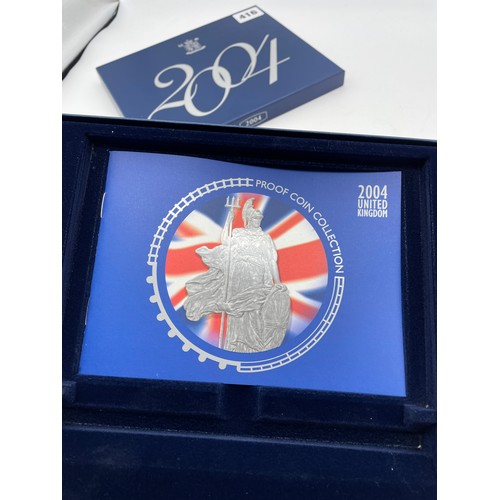 416 - ROYAL MINT UK 2004 STANDARD PROOF COIN COLLECTION