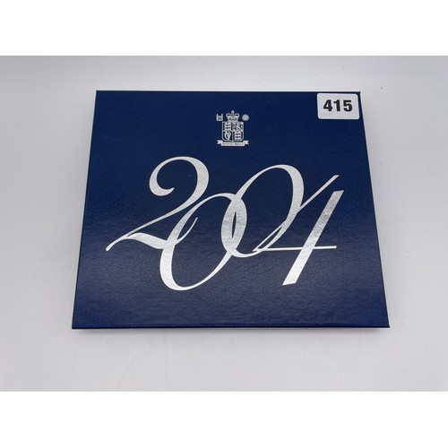 415 - ROYAL MINT UK 2004 STANDARD BASE METAL PROOF COIN SET