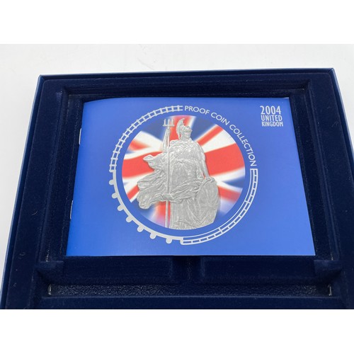 415 - ROYAL MINT UK 2004 STANDARD BASE METAL PROOF COIN SET