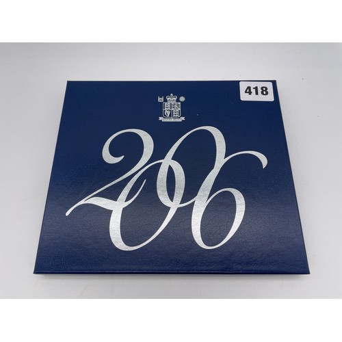 418 - ROYAL MINT UK 2006 PROOF COIN SET