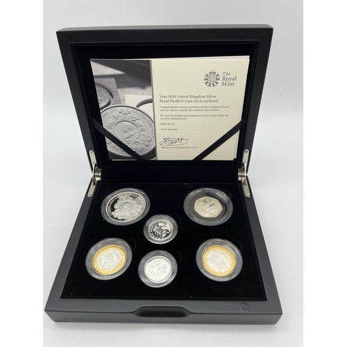 406 - ROYAL MINT 2014 UNITED KINGDOM SILVER PROOF PIEDFORT COIN SET