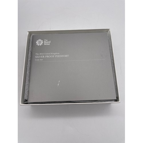 406 - ROYAL MINT 2014 UNITED KINGDOM SILVER PROOF PIEDFORT COIN SET