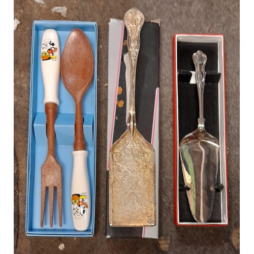 234 - 44 PIECE COOPER LUDLUM SILVER PLATED CANTEEN OF CUTLERY PLUS BOXED PASTRY FORKS, BUTTER KNIVES, AND ... 