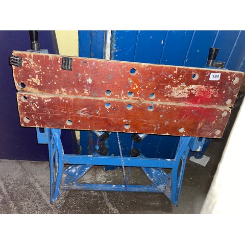 194 - BLUE BLACK AND DECKER WORK BENCH
