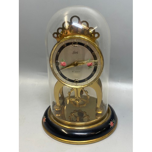 267 - SCHATZ ANNIVERSARY STYLE DOME CLOCK AND LARGER EXAMPLE